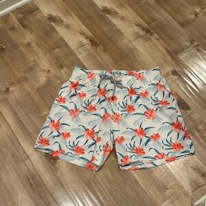 Tropical Floral Men's Swim Trunks
